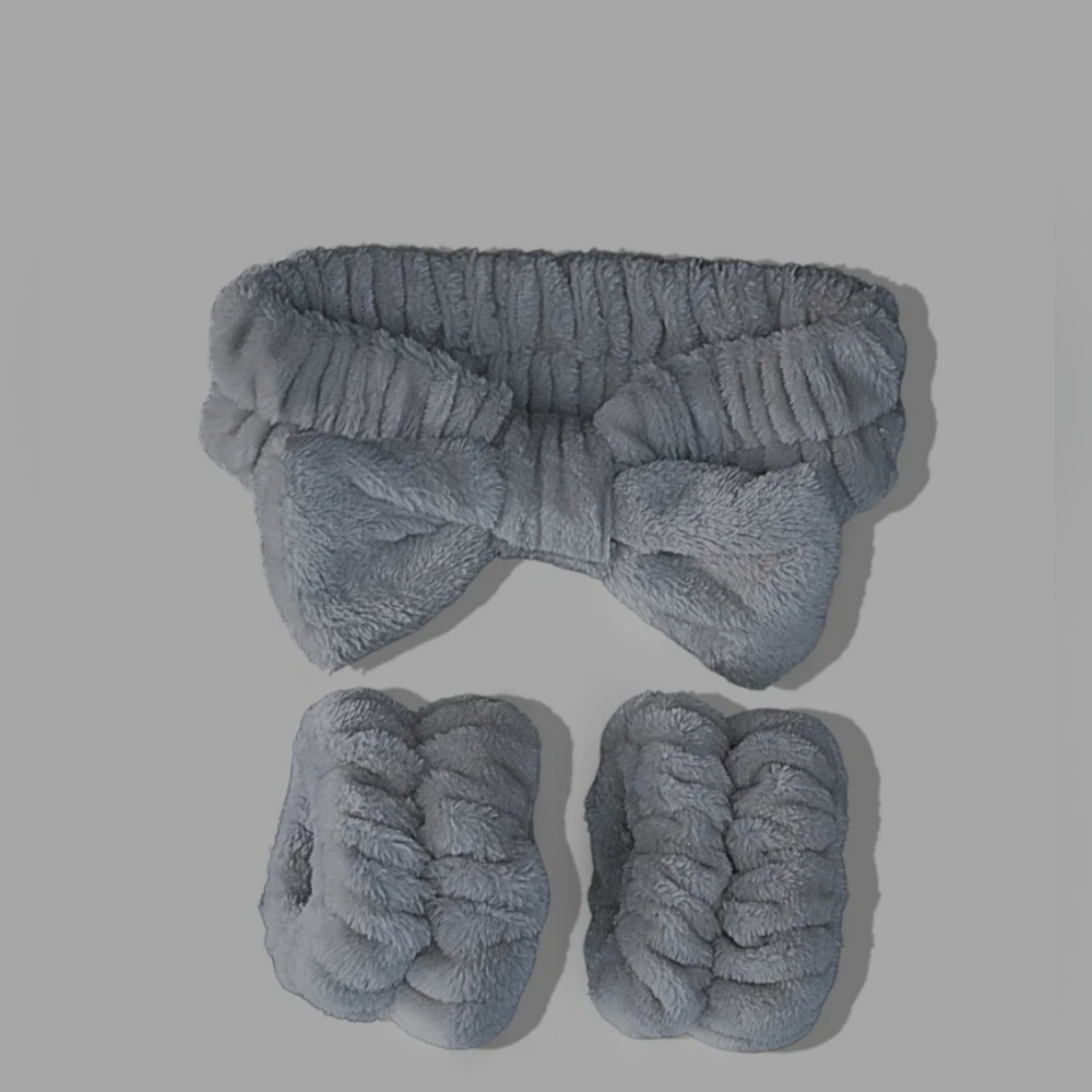 Spa Headband & Wristbands Set